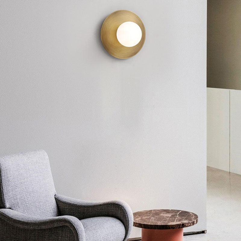 Modern Style House usada luces creativas de luz de pared con sombra de vidrio para dormitorio del hotel