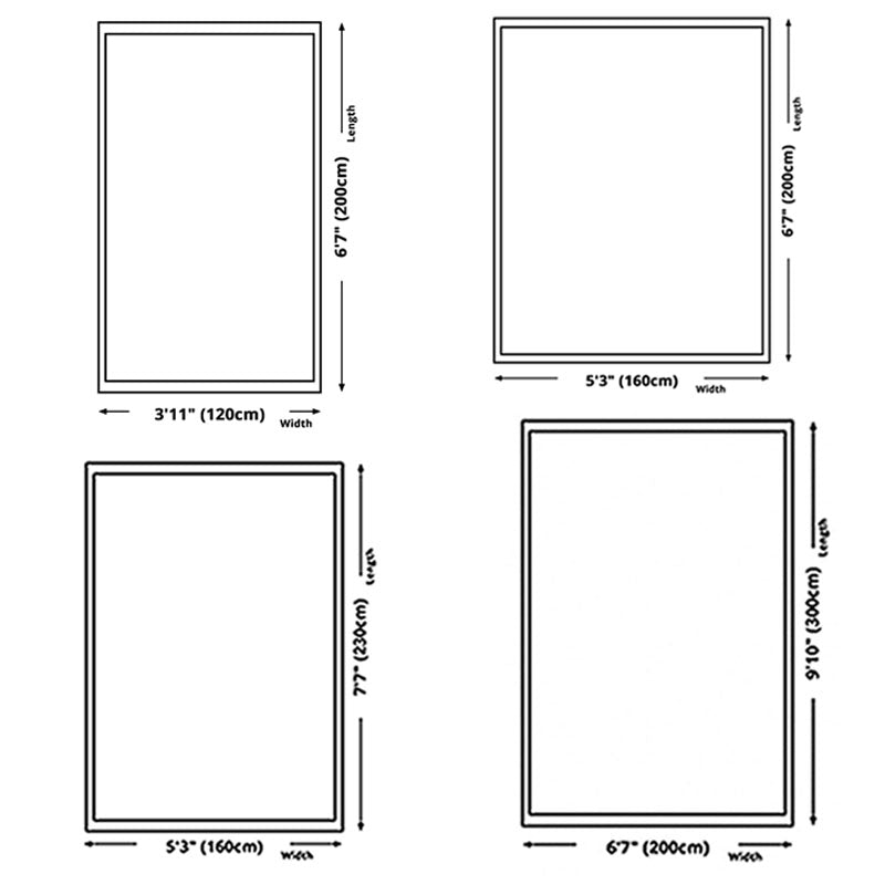 Modern Carpet Polyester Artistic Pattern Rug Non-Slip Backing Indoor Rug for Home Decoration