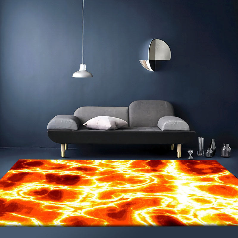 Modern Carpet Polyester Artistic Pattern Rug Non-Slip Backing Indoor Rug for Home Decoration