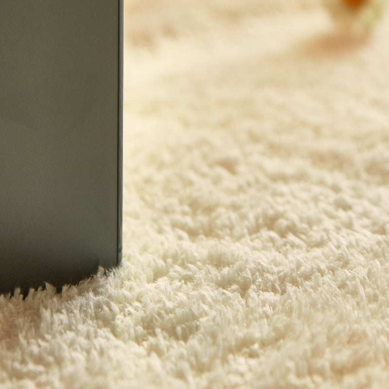 Light Blue Modern Rug Polyester Color Bolck Rug Washable Indoor Rug for Living Room