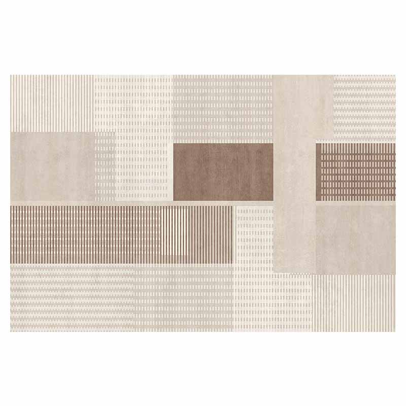 Simplicity Khaki Tone Carpet Modern Rug Polyester Stain Resistant Area Rug for Living Room