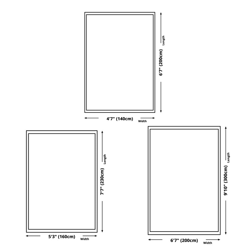 Casual Graphic Printed Rug Polyester Carpet Stain Resistant Area Rug for Home Decoration