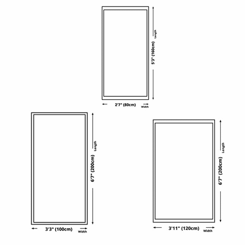 Orange Modern Area Carpet Color Block Polyester Area Rug Easy Care Non-Slip Rug for Bedroom