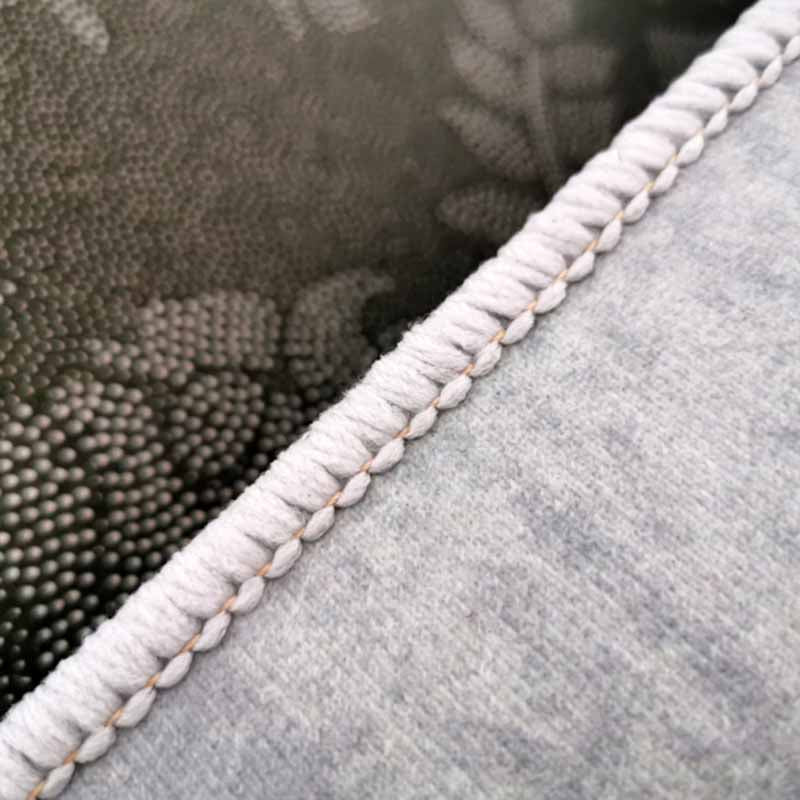 White Modern Area Carpet Line Pattern Polyester Area Rug Anti-Slip Washable Rug for Home Decor