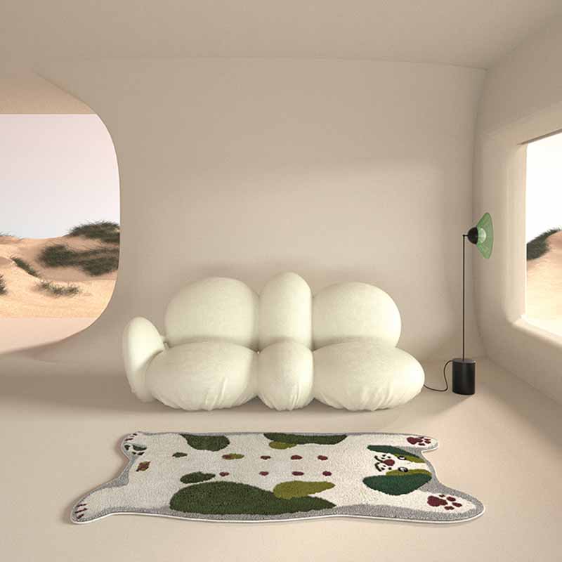 Artistic Carpet Modern Animal Print Rug Polyster Non-Slip Area Carpet for Living Room