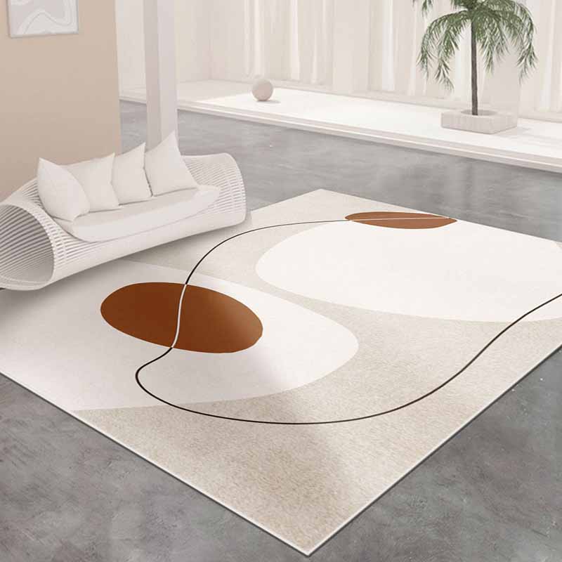 Artistic Carpet Modern Indoor Rug Washable Polyester Stain Resistant Carpet for Home Decor