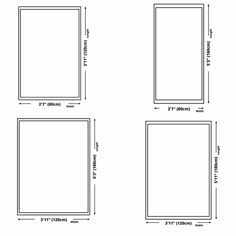 Minimalist Carpet Funky Stripe Print Indoor Rug Washable Polyester Non-Slip Carpet for Home Decor