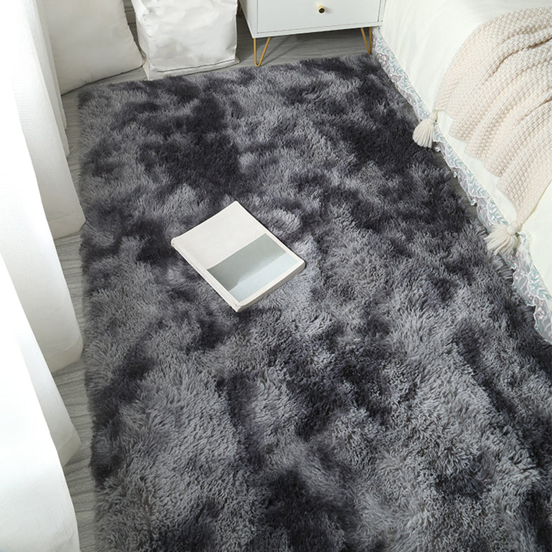 Casual Tie Dye Shag Rug Polyester Area Rug Stain Resistant Indoor Carpet for Home Decoration
