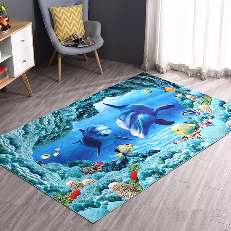 Purple Modern Carpet Polyester Windmill Carpet Washable Carpet for Living Room