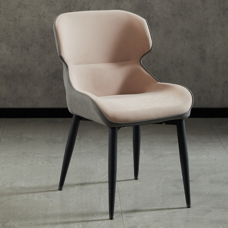 Chaises de salle à manger sans bras en métal de Style nordique, chaise latérale à oreilles pour usage domestique