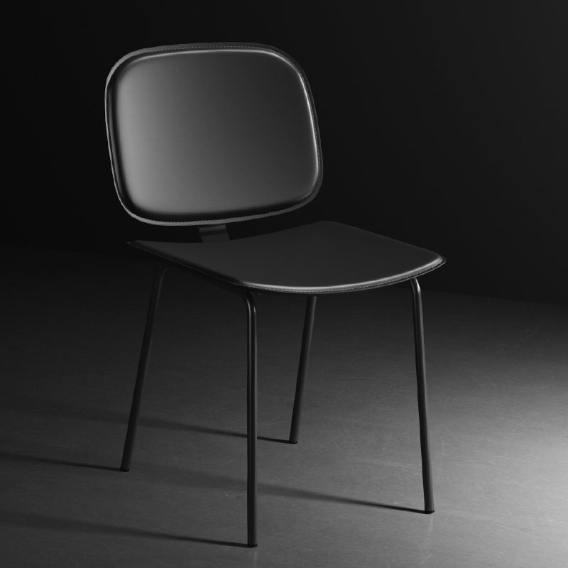 Modern Metal Dining Room Armless Chairs Open Back Dining Side Chair for Home Use