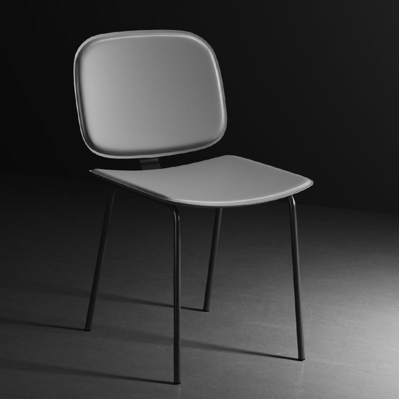 Modern Metal Dining Room Armless Chairs Open Back Dining Side Chair for Home Use