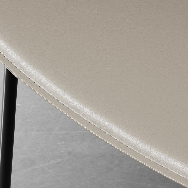 Modern Metal Dining Room Armless Chairs Open Back Dining Side Chair for Home Use