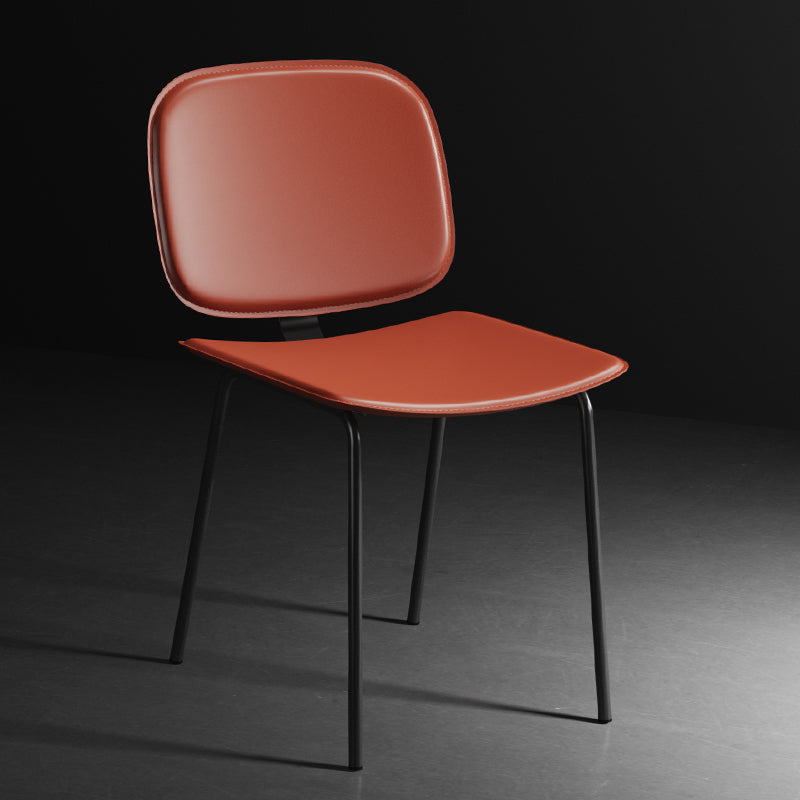 Modern Metal Dining Room Armless Chairs Open Back Dining Side Chair for Home Use