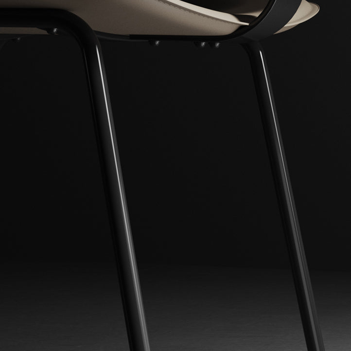 Modern Metal Dining Room Armless Chairs Open Back Dining Side Chair for Home Use