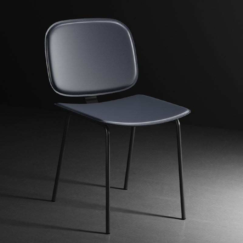 Modern Metal Dining Room Armless Chairs Open Back Dining Side Chair for Home Use
