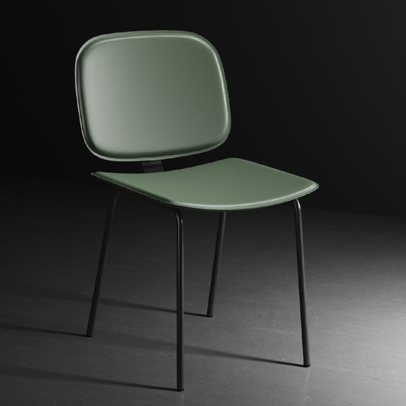 Modern Metal Dining Room Armless Chairs Open Back Dining Side Chair for Home Use