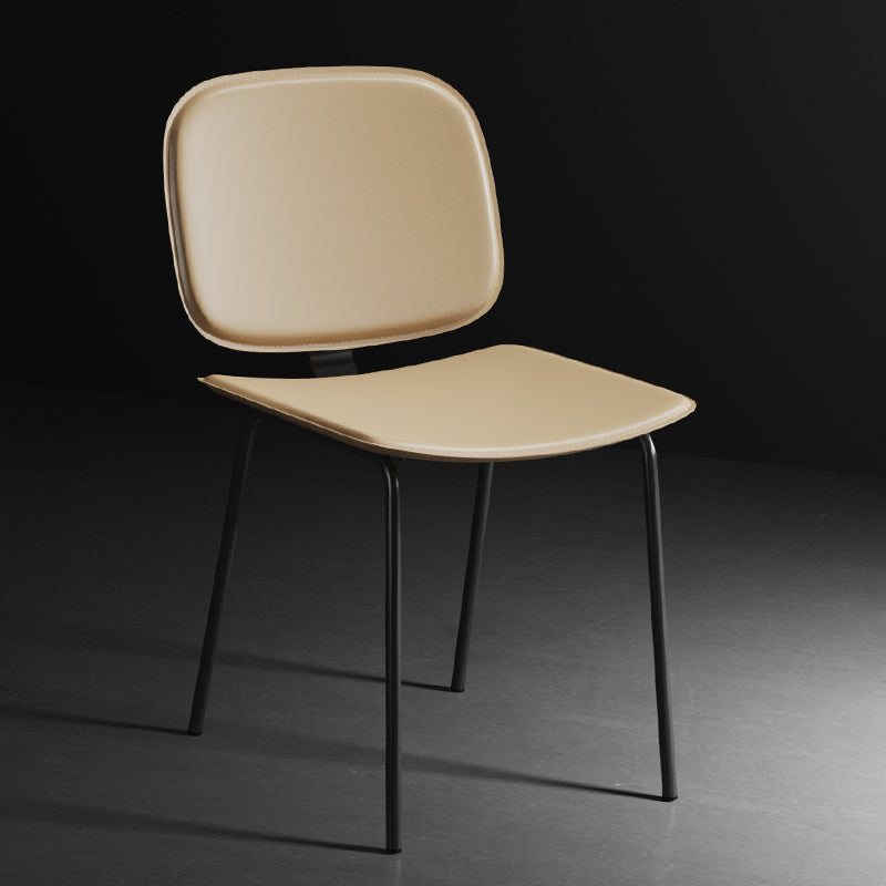 Modern Metal Dining Room Armless Chairs Open Back Dining Side Chair for Home Use