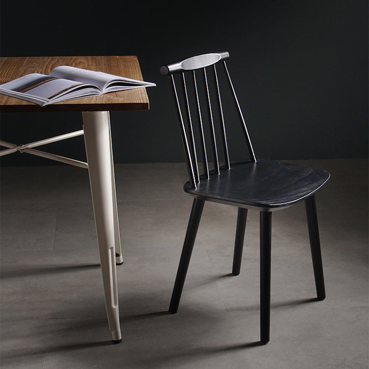 Contemporary Style Wooden Dining Room Chair Slat Back Side Chair for Kitchen