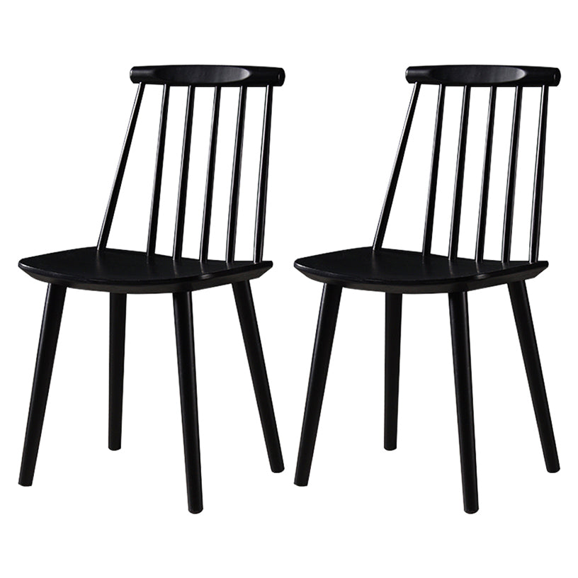 Contemporary Style Wooden Dining Room Chair Slat Back Side Chair for Kitchen