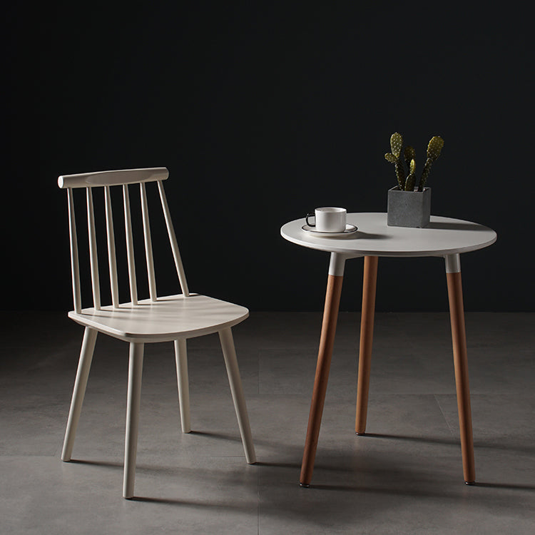Contemporary Style Wooden Dining Room Chair Slat Back Side Chair for Kitchen