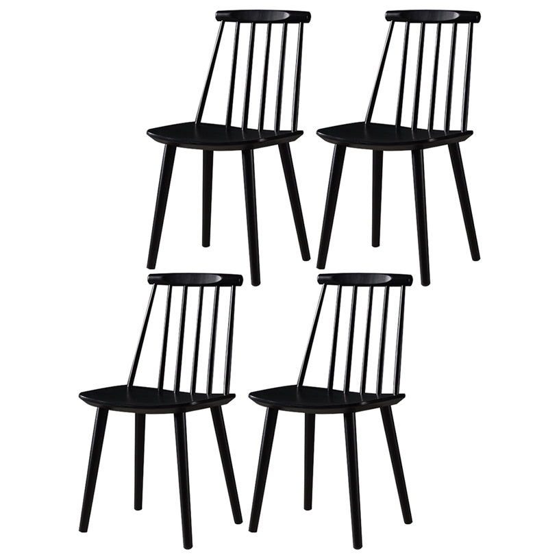 Contemporary Style Wooden Dining Room Chair Slat Back Side Chair for Kitchen