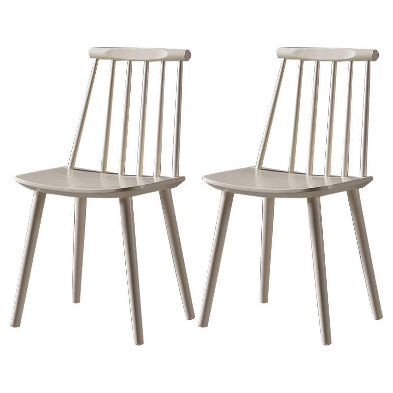 Contemporary Style Wooden Dining Room Chair Slat Back Side Chair for Kitchen