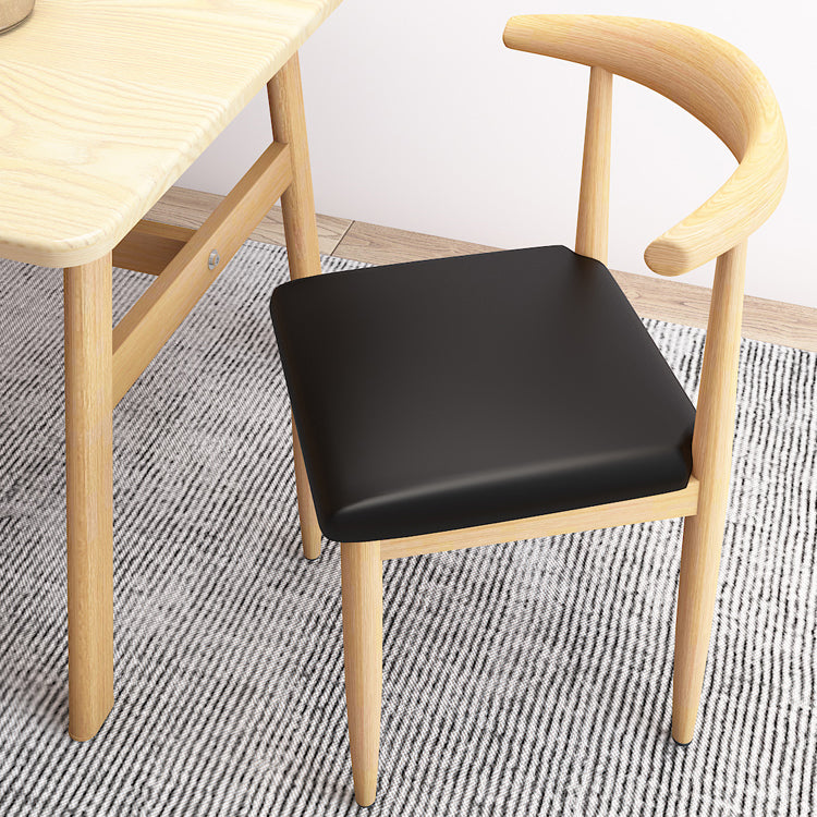 Contemporary Style Metal Chair Set Kitchen Dining Open Back Side Chairs