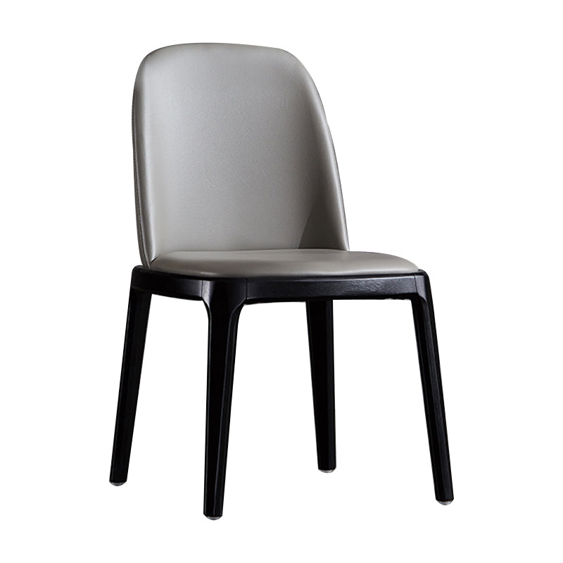 Chaise d'accélération du restaurant industriel en cuir Parsons Parsons Parsons Dining Side Side