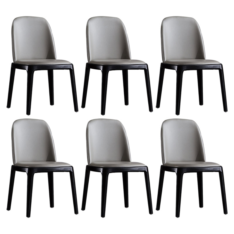 Chaise d'accélération du restaurant industriel en cuir Parsons Parsons Parsons Dining Side Side