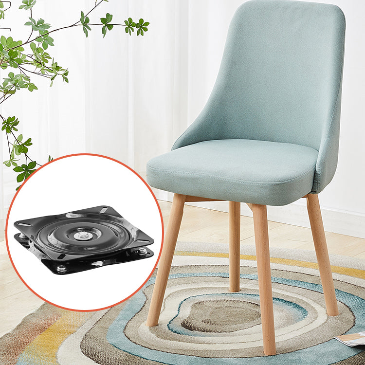 Home Scandinavian Side Chair Swivel Parsons Back Wood Dining Room Chair Set