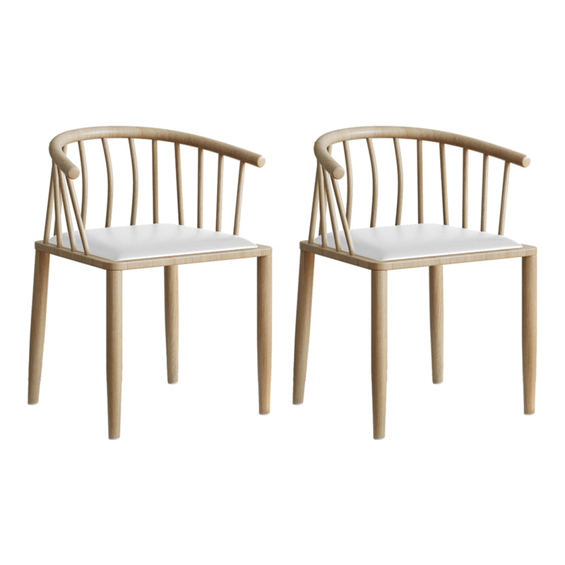Contemporary Metal Dining Room Chairs Upholstered Armchair for Home Use