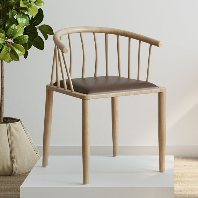 Contemporary Metal Dining Room Chairs Upholstered Armchair for Home Use