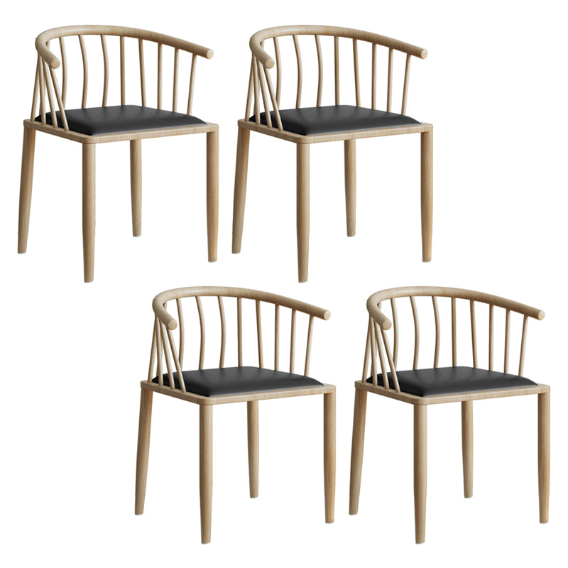 Contemporary Metal Dining Room Chairs Upholstered Armchair for Home Use
