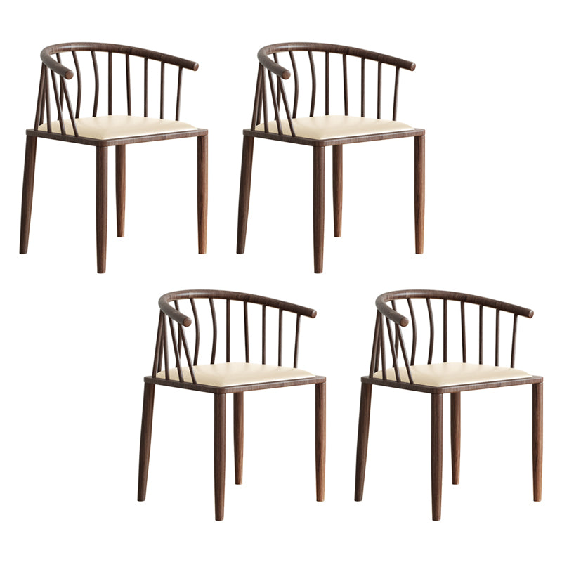 Contemporary Metal Dining Room Chairs Upholstered Armchair for Home Use