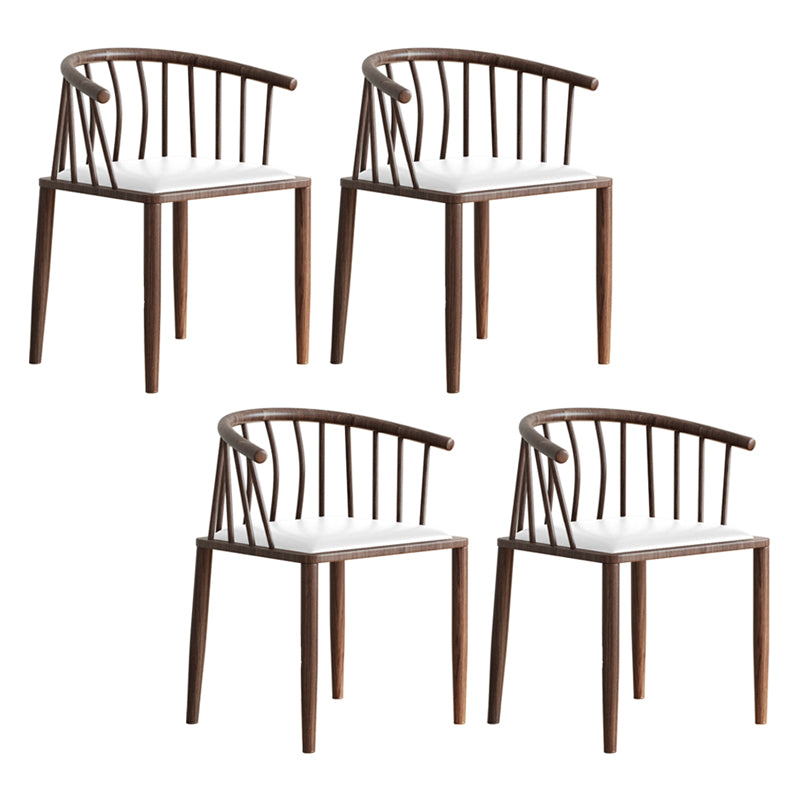 Contemporary Metal Dining Room Chairs Upholstered Armchair for Home Use