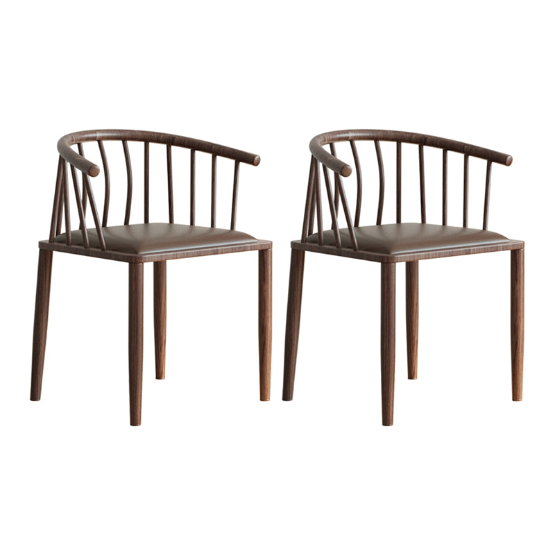 Contemporary Metal Dining Room Chairs Upholstered Armchair for Home Use