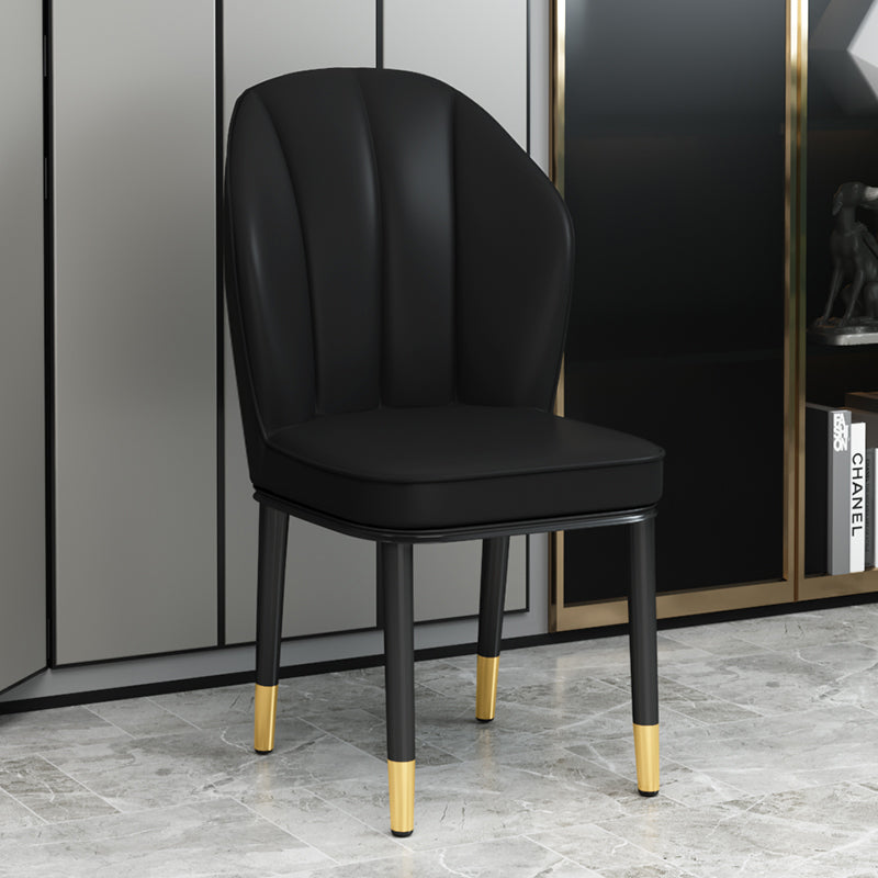 Ensemble de chaises latérales à oreilles en métal de Style Glam européen, ensemble de chaises de cuisine et de salle à manger