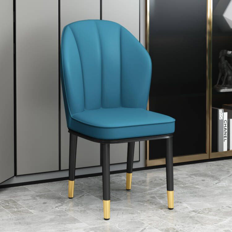 Ensemble de chaises latérales à oreilles en métal de Style Glam européen, ensemble de chaises de cuisine et de salle à manger