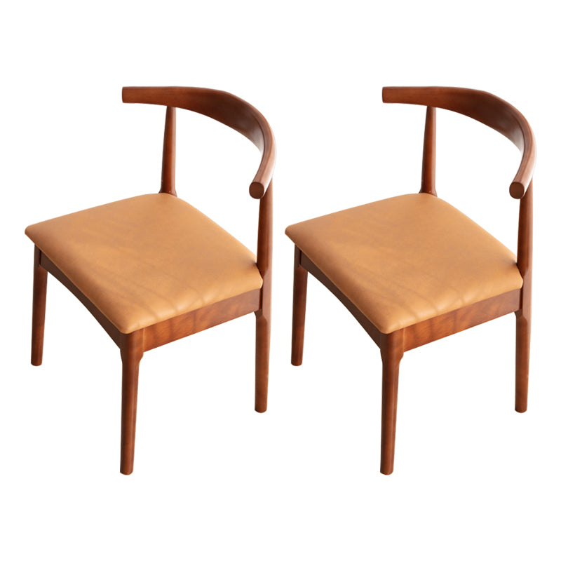 Chaise de salle de maison scandinave ouverte en bois ouvert chaise de salle à manger rembourrée