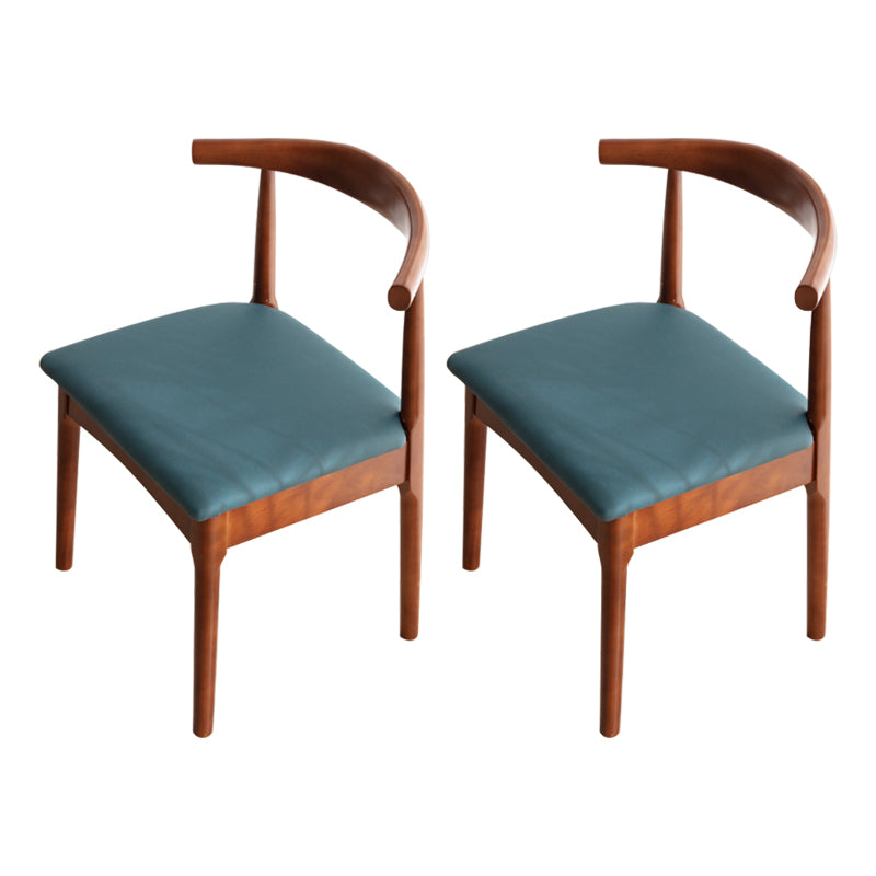 Chaise de salle de maison scandinave ouverte en bois ouvert chaise de salle à manger rembourrée