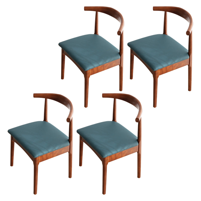 Chaise de salle de maison scandinave ouverte en bois ouvert chaise de salle à manger rembourrée