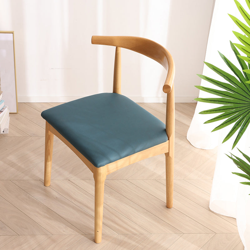 Chaise de salle de maison scandinave ouverte en bois ouvert chaise de salle à manger rembourrée