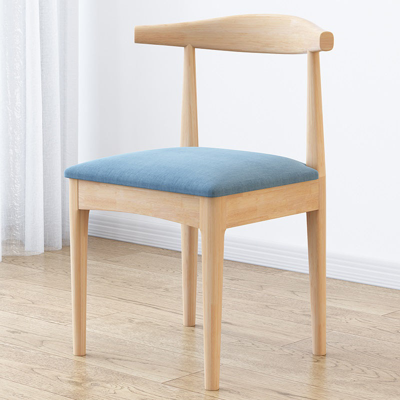 Chaise de salle de maison scandinave ouverte en bois ouvert chaise de salle à manger rembourrée