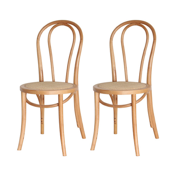 Le bois de hêtre de style contemporain préside la cuisine arrière de Windsor dinant la chaise