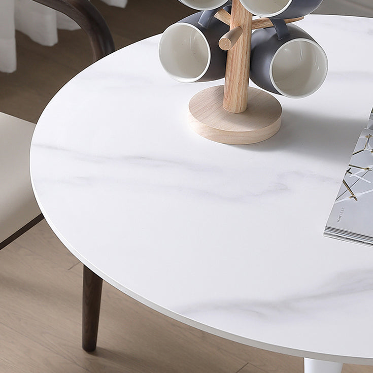 Mesa de comedor blanca de piedra sinterizada Simplicidad de tulipán Mesa base para el comedor para el comedor