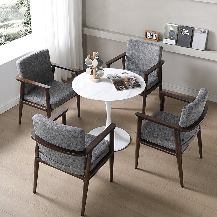 Mesa de comedor blanca de piedra sinterizada Simplicidad de tulipán Mesa base para el comedor para el comedor