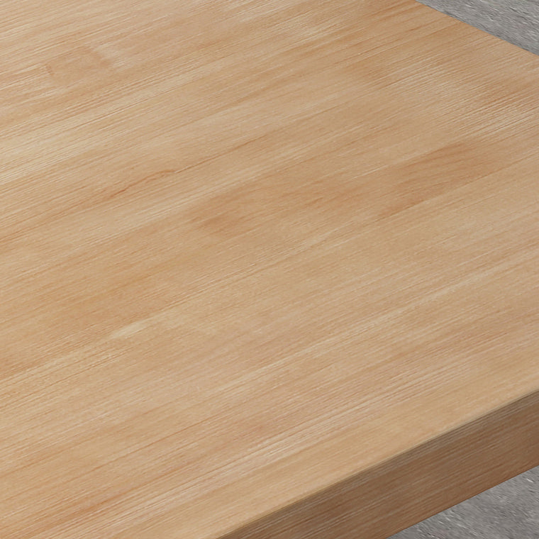 Industrial Style Solid Wood Dining Table Brown Rectangle Sled Base Table for Dinning Room