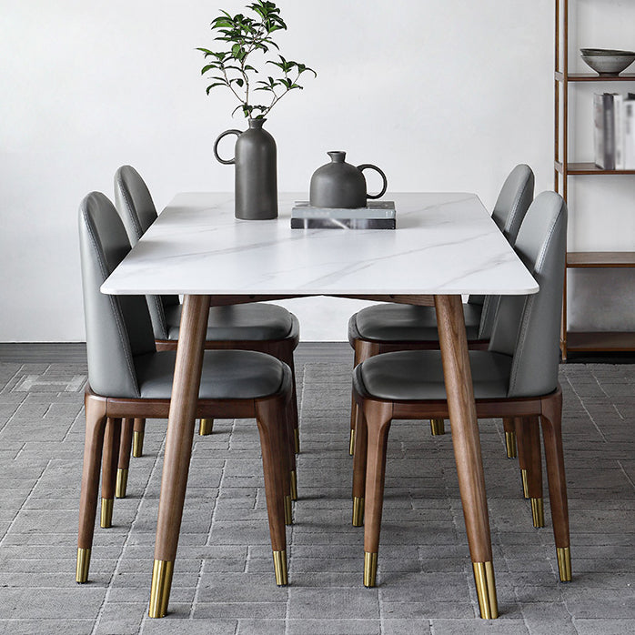 Modern Style Stone Dining Table 4-foot Dining Site Table for Dining Room