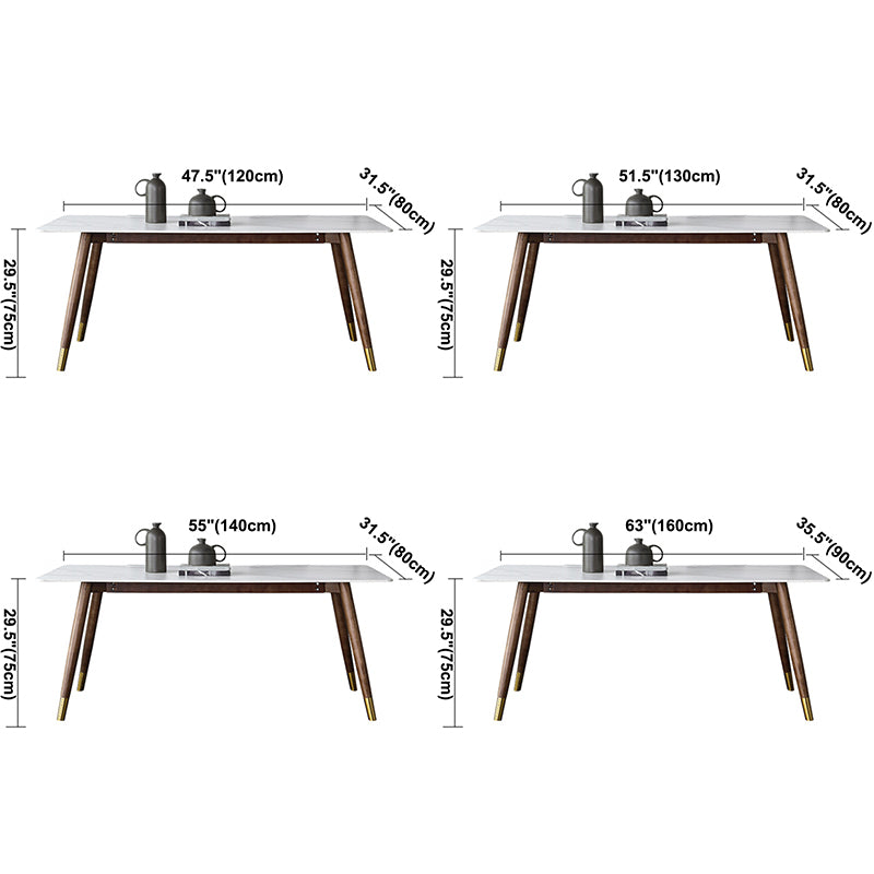 Modern Style Stone Dining Table 4-foot Dining Site Table for Dining Room